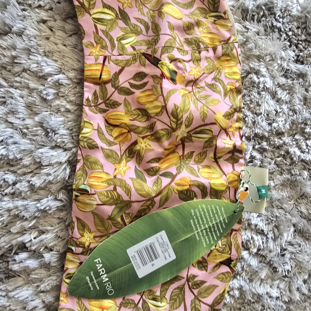 FARM Rio Yellow Floral Crop Top - Picture 4 of 8